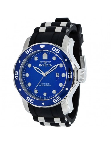 Invicta Men's Quartz Watch - Pro Diver Rotating Bezel Black and Silver Strap | 39096 commande en ligne