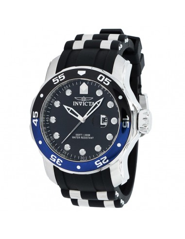 Invicta Men's Dive Watch - Pro Diver Rotating Bezel Black and Silver Strap | 39106 Faites des économies