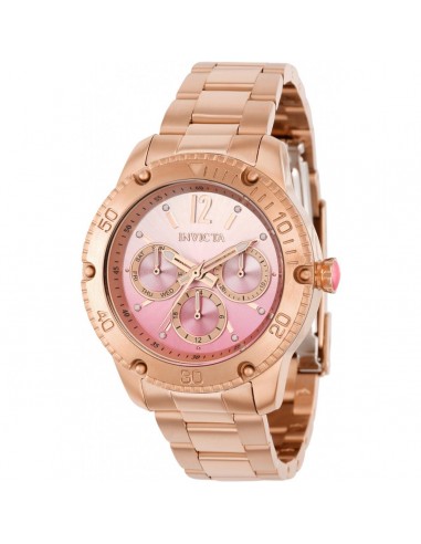 Invicta Women's Quartz Watch - Angel Pink Dial Rose Gold Steel Bracelet | 36724 Venez découvrir notre 