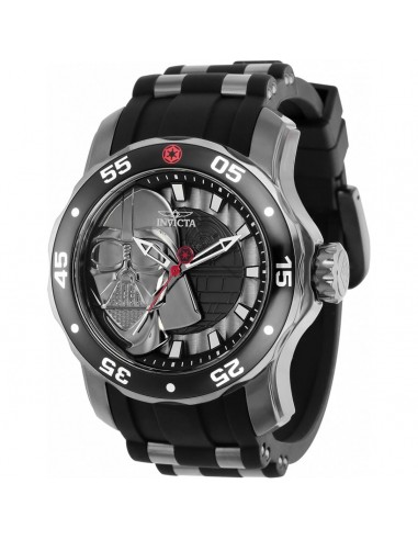 Invicta Men's Watch - Star Wars Darth Vader Grey and Black Dial Rubber Strap | 37208 suggérées chez