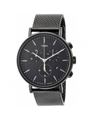 Timex Men's Chronograph Watch - Fairfield Black Dial Mesh Bracelet | TW2R27300ZA pas cheres