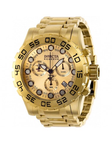 Invicta Men's Watch - Reserve Leviathan Evolution Chrono Gold Dial Bracelet | 37694 hantent personnes