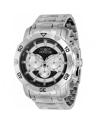 Invicta Men's Watch - Pro Diver Chronograph Silver and Black Glass Fiber Dial | 37726 prix