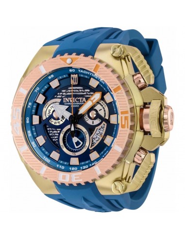 Invicta Men's Watch - Jason Taylor Chrono Blue and Rose Gold Dial with Cage | 38058 d'Europe débarque