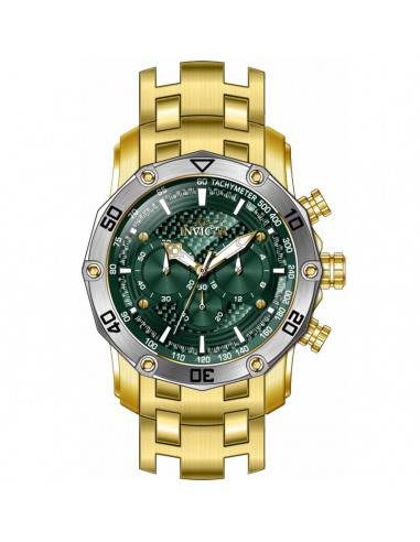 Invicta Men's Watch - Pro Diver Quartz Chronograph Rotating Bezel Green Dial | 38445 suggérées chez