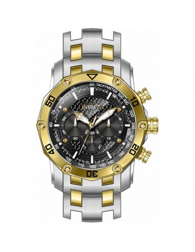 Invicta Men's Watch - Pro Diver Quartz Chronograph Rotating Bezel Black Dial | 38448 pas cher 