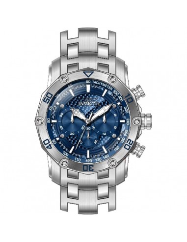 Invicta Men's Watch - Pro Diver Chrono Rotating Bezel Blue Dial SS Bracelet | 38450 Par le système avancé 