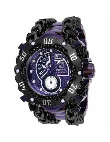 Invicta Men's Quartz Watch - Jason Taylor Purple and Black Steel Bracelet | 38737 des créatures d'habitude