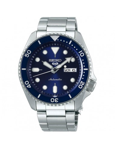 Seiko Men's Watch - 5 Sports Power Reserve Blue Dial Silver SS Bracelet | SRPD51K1 Fin de série