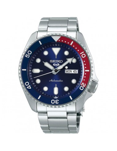 Seiko Men's Watch - 5 Sports Automatic Rotating Bezel Silver SS Bracelet | SRPD53K1 offre 