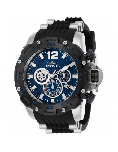 Invicta Men's Watch - Pro Diver Chronograph Snakeskin Textured Blue Dial Strap | 26404 Economisez 