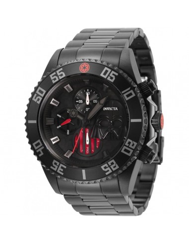 Invicta Men's Watch - Star Wars Darth Vader Chrono Stainless Steel Bracelet | 34624 destockage