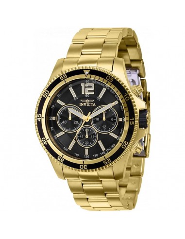 Invicta Men's Chronograph Watch - Specialty Quartz Black Dial Steel Bracelet | 36556 livraison et retour toujours gratuits