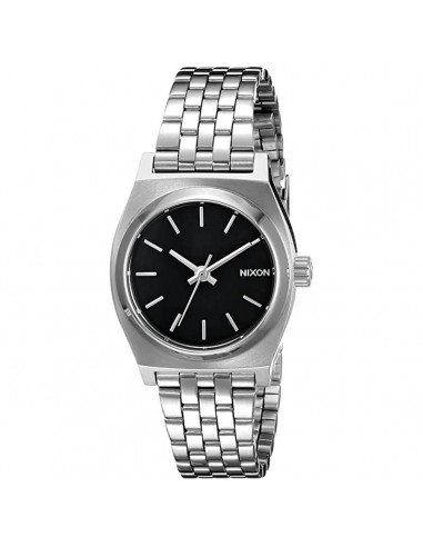 Nixon Women's Watch - Small Time Teller Black Dial Silver Tone Bracelet | A399000 la colonne vertébrale