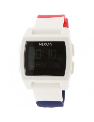 Nixon Men's Digital Watch - Base Tide Quartz Black Dial Silicone Strap | A1104083 Dans la société mordern