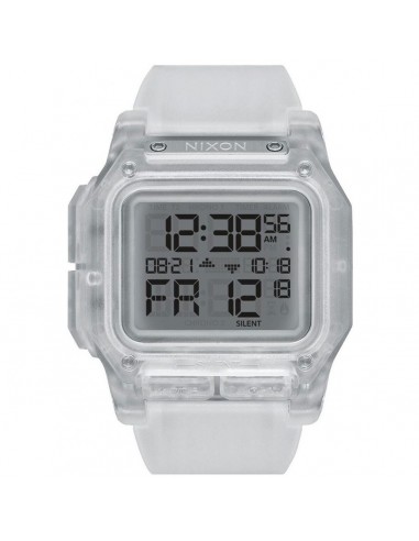 Nixon Men's Digital Watch - Regulus Chronograph Grey Dial White Strap | A1180961 s'inspire de l'anatomie humaine