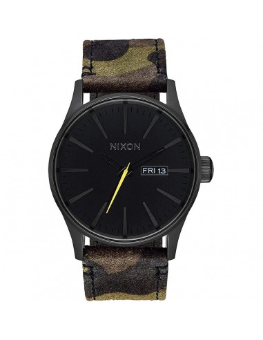 Nixon Men's Quartz Watch - Sentry Black Dial Camouflage Strap Steel Case | A1053054 de technologie