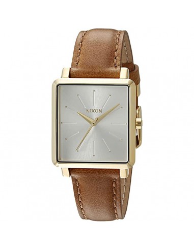 Nixon Women's Watch - K Squared Silver Tone Dial Yellow Gold Case Strap | A4721425 soldes