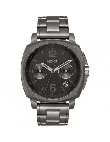 Nixon Men's Chronograph Watch - Charger Gunmetal Stainless Steel Bracelet | A1071632 Découvrez la collection