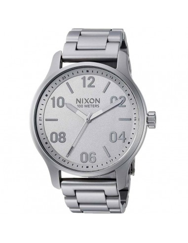 Nixon Men's Japanese Quartz Watch - Patrol Silver Dial Steel Bracelet | A12423166 2 - 3 jours ouvrés.