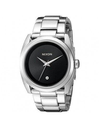 Nixon Women's Quartz Watch - Queenpin Black Dial Silver Tone Bracelet | A935000 Paris Déstockage Promo