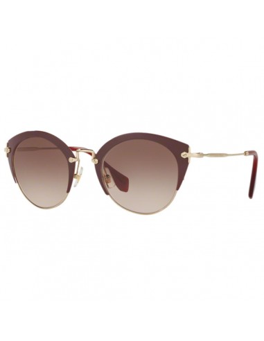 Miu Miu Women's Sunglasses - Amaranth/Pale Gold Frame Brown Lenses | 53RS-UA50A652 2024