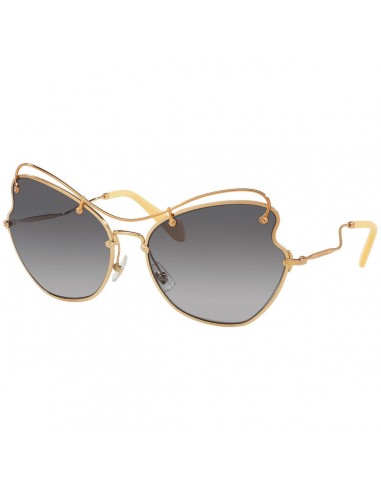 Miu Miu Women's Sunglasses - Antique Gold Metal Frame Grey Lenses | 56RS-7OE3E265 votre restaurant rapide dans 