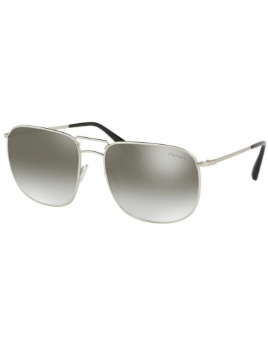 Prada Men's Sunglasses - Gradient Grey Mirror Silver Lens Square Frame | 52TS-1AP4S160 destockage