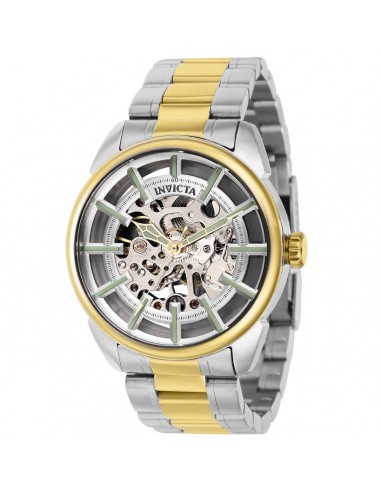 Invicta Men's Watch - Vintage Silver Semi Skeleton Dial Two Tone SS Bracelet | 37926 Venez acheter