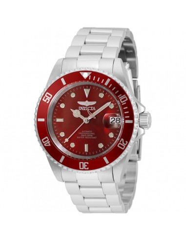 Invicta Men's Automatic Watch - Pro Diver Red Dial Silver Steel Bracelet | 35692 Découvrez la collection