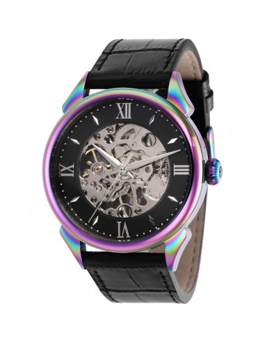 Invicta Men's Mechanical Watch - Vintage Black and Silver Semi Skeleton Dial | 38166 Le MVP de beaucoup