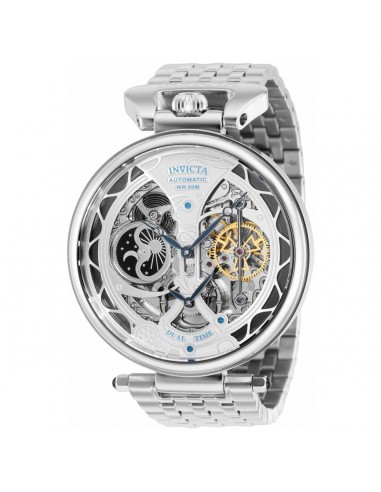 Invicta Men's Automatic Watch - Objet D Art Skeleton Dial Silver Bracelet | 38325 basket pas cher