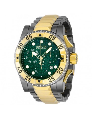 Invicta Men's Watch - Reserve Excursion Green Dial Titanium and Gold Case | 38335 50% de réduction en Octobre 2024