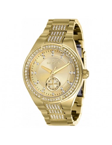 Invicta Women's Crystal Watch - Specialty Quartz Gold Tone Dial Bracelet | 38631 est présent 