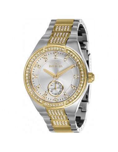 Invicta Women's Quartz Watch - Specialty Silver Tone Dial Two Tone Bracelet | 38632 JUSQU'A -70%! 