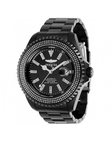 Invicta Men's Automatic Watch - Pro Diver Diamond Black Dial Bracelet | 38857 Comparez et commandez 