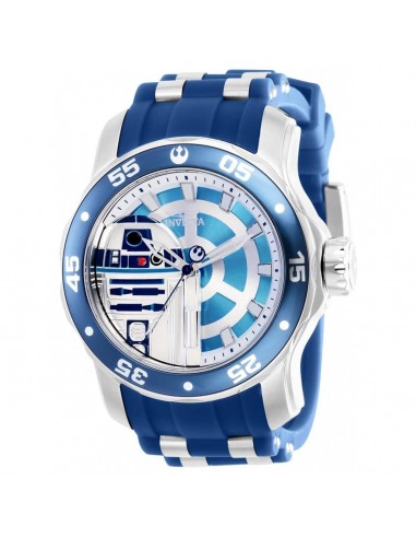 Invicta Men's Quartz Watch - Star Wars Blue and Silver Tone Dial Strap | 39539 destockage