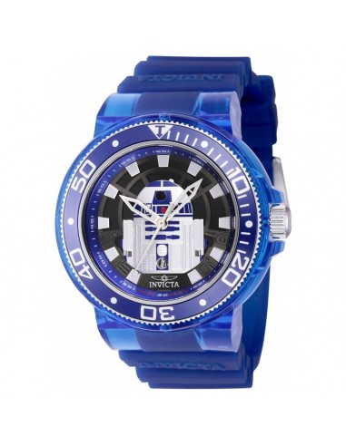 Invicta Men's Quartz Watch - Star Wars Rotating Bezel Blue Rubber Strap | 39710 livraison et retour toujours gratuits