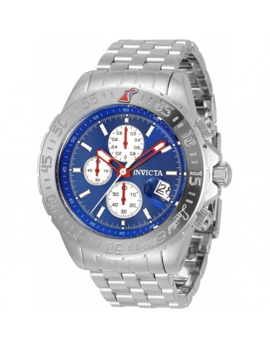 Invicta Men's Chronograph Watch - Cruiseline Blue and White Dial Bracelet | 33501 de l' environnement