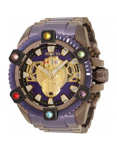 Invicta Men's Chrono Watch - Marvel Thanos Brown and Purple Steel Bracelet | 34310 le concept de la Pate a emporter 