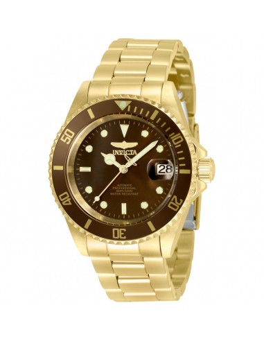 Invicta Men's Automatic Watch - Pro Diver Brown Dial Yellow Gold Bracelet | 35697 Par le système avancé 