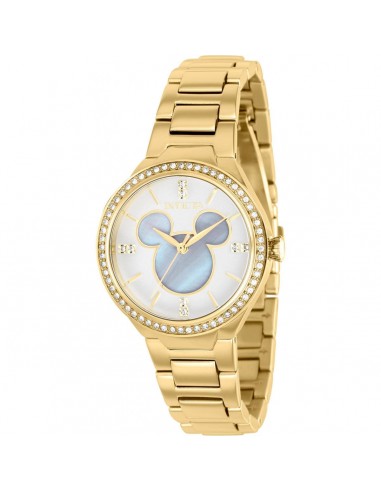 Invicta Women's Quartz Watch - Disney Mickey Mouse White and MOP Dial Steel | 36352 JUSQU'A -70%! 