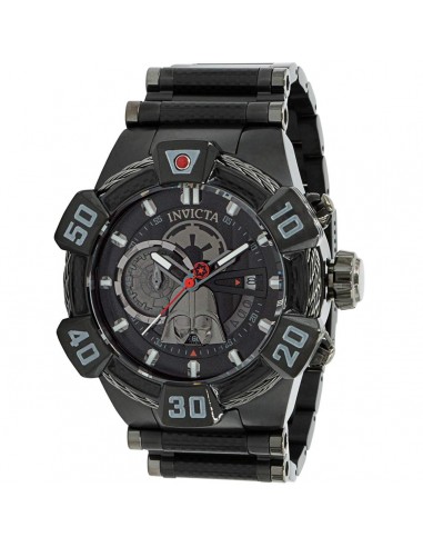 Invicta Men's Quartz Watch - Star Wars Darth Vader Chronograph SS Bracelet | 37682 acheter