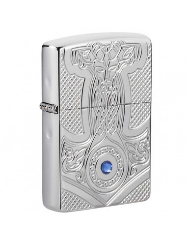 Zippo Windproof Lighter - Armor Medieval Design High Polish Chrome Finish | 49289 en ligne des produits 