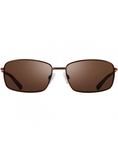 Revo Men's Sunglasses - Brown Small Rectangle Stainless Steel Frame | 1079 02 BR brillant des détails fins