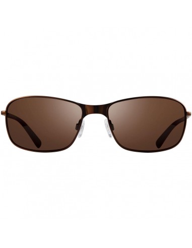 Revo Men's Sunglasses - Brown Large Rectangle Stainless Steel Frame | 1084 02 BR les ctes