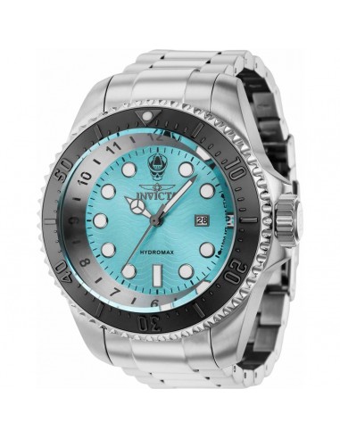 Invicta Men's Quartz Watch - Hydromax Cyan and Silver Tone Dial SS Bracelet | 37593 pas cher