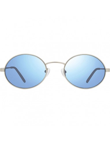 Revo Unisex Sunglasses - Lunar Oval Steel Frame Blue Water Lens Full Rim | 1144 03 BL pas cher 