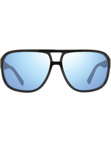 Revo Men's Sunglasses - Hank Black Aviator Frame Blue Water Lens Full Rim | 1145 01 BL français