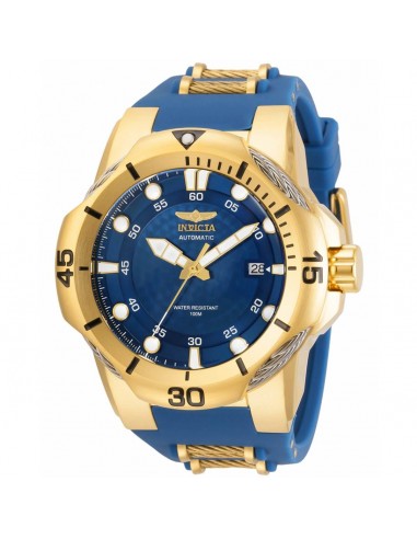 Invicta Men's Automatic Watch - Bolt Blue Dial Yellow Gold and Blue Strap | 31183 l'achat 